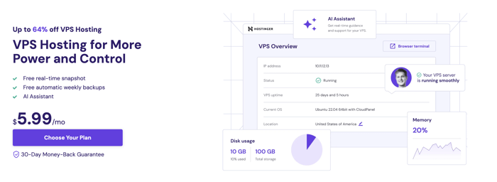 Hostinger is a popular hosting option for WordPress sites and it provides plans that are specific for Linux environments
