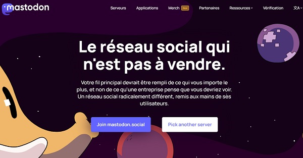 réseau social Mastodon