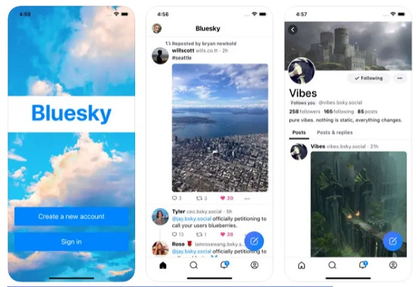 réseau social Bluesky
