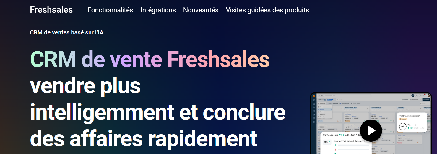 CRM Freshsales avec IA