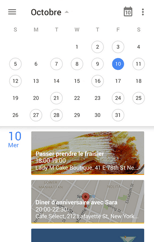  Google Agenda