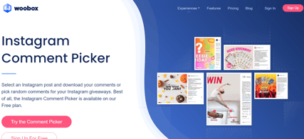 Woobox - Tirage au sort Instagram