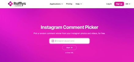 Sorteos pour faire un tirage au sort Instagram