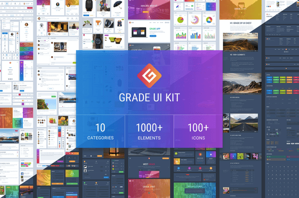 grade ui kit homepage