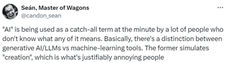 biggest ai myths: quote from Sean that AI and ML are not the same