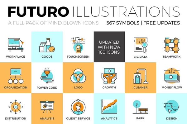 futuro illustrations icons