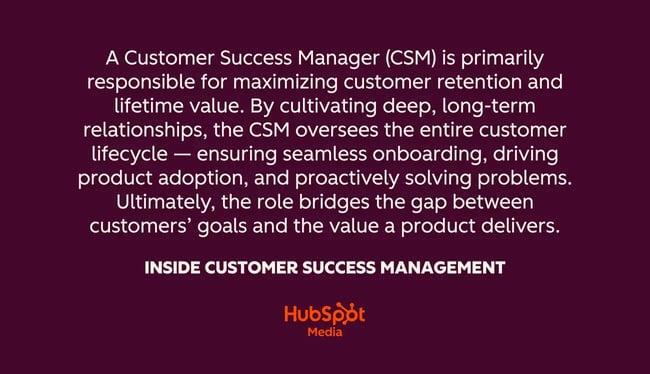 Customer success in SaaS role: Customer Success Manager