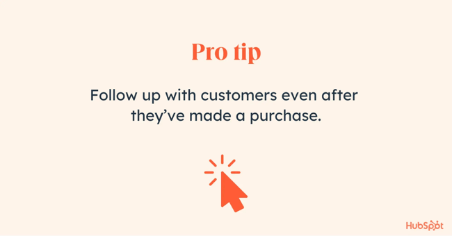 car salesperson pro tip to always follow up with the customer