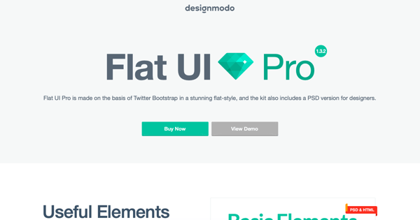 flat ui pro homepage