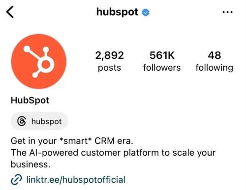 51Թϡs Instagram account uses Linktree.