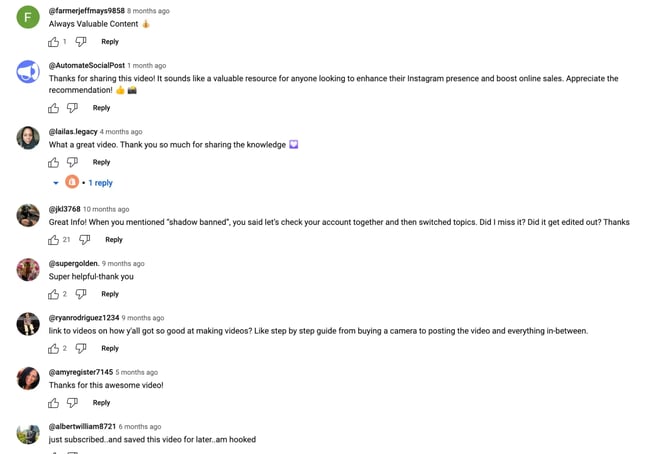 Comment Section 