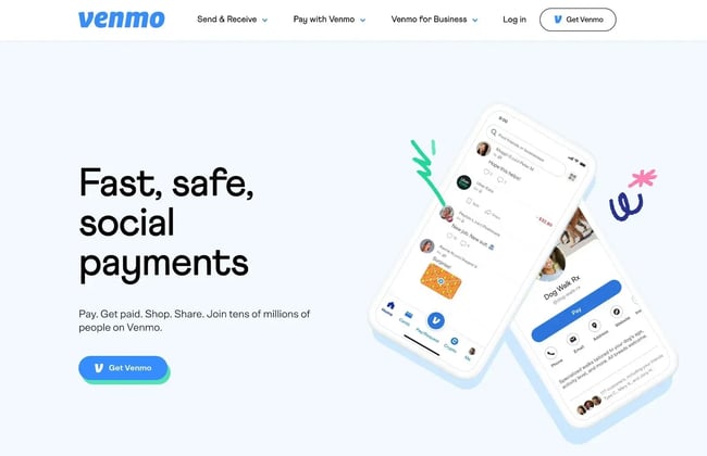 website color themes, venmo
