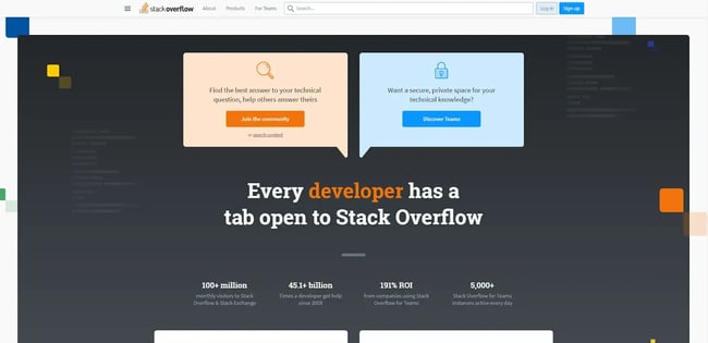 backend tools: Stack Overflow is a community for developers.