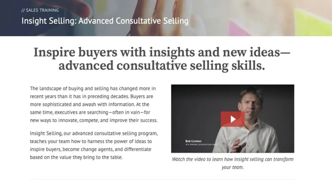 RAIN Group Insight Selling course.