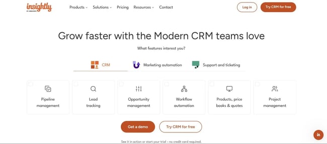 insightly, business brokers crm