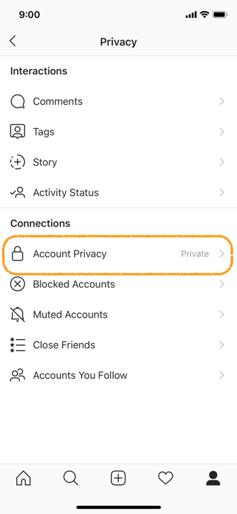 instagram marketing settings privacy