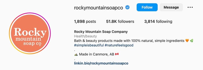 Good Instagram bio ideas, rocky mountain