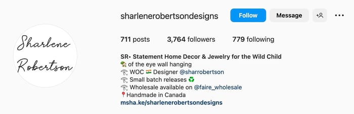 Creative Instagram bio ideas, sharlene robertson