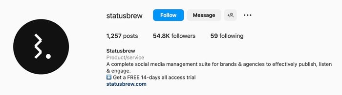Instagram bio ideas for SaaS businesses, semrush
