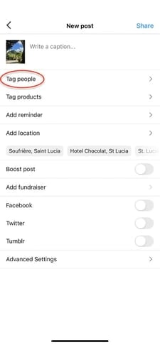 how to create a collab post on instagram step 3