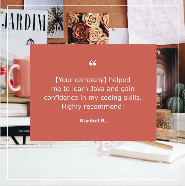 Instagram Review Template