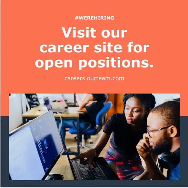 We're Hiring Template