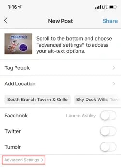 Take advantage of Instagram alt text