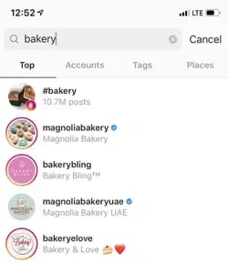 Instagram SEO choosing keyword