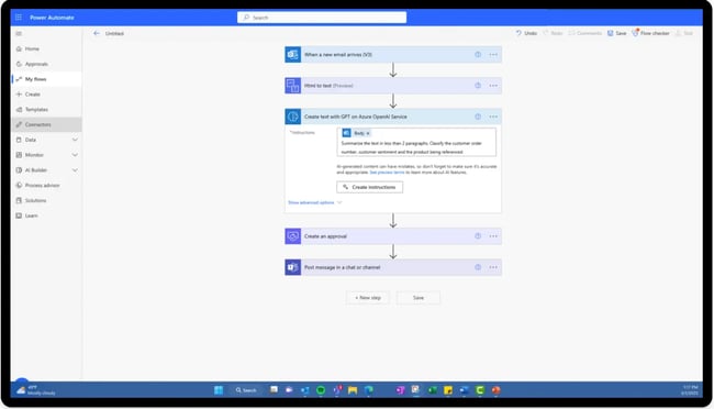 integration automation, Microsoft Power Automate tool
