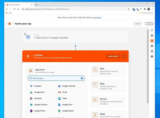 integration automation, Zapier logo