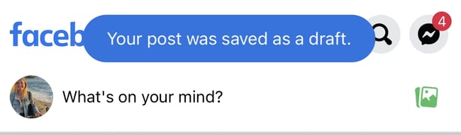 how to save draft on Facebook step-by-step instructions