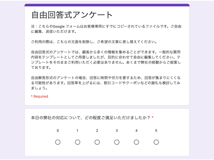 顧客満足度アンケート作成に役立つテンプレート5選_04