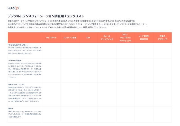 01デジタル トランスフォーメーション チェックリストと工程計画表_01