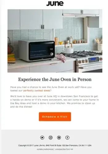 june oven onboarding email example