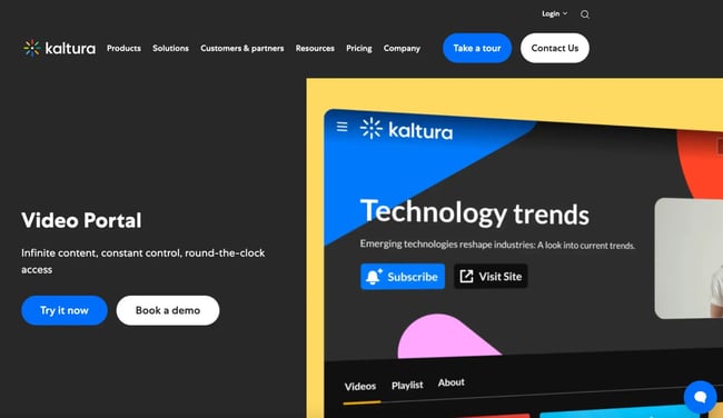 kaltura video portal, kaltura-1