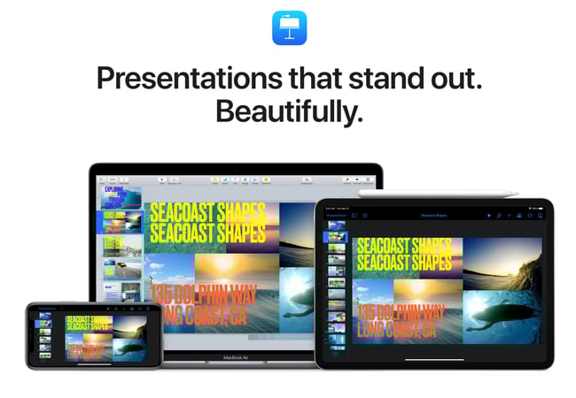 canva visual presentation tool best presentation software: keynote
