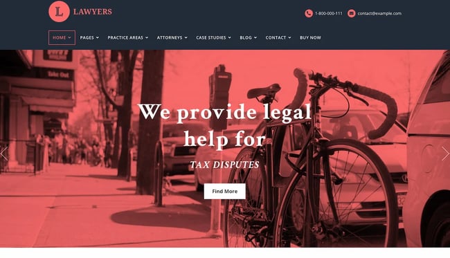 wordpress law firm themes: lawyers