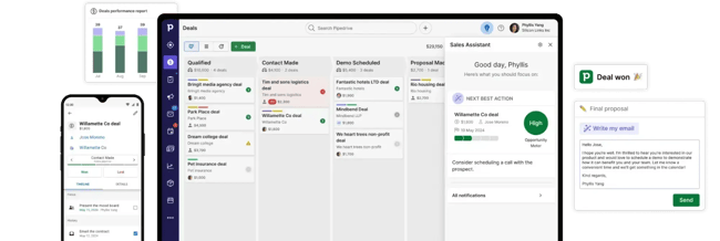 lead generation tools, image from pipedrive, which shows qualified leads