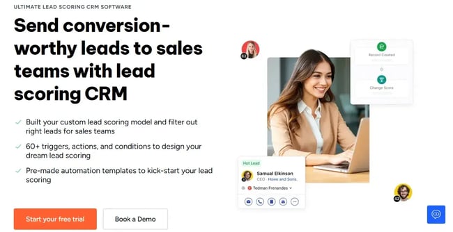 lead scoring software, Salesmate