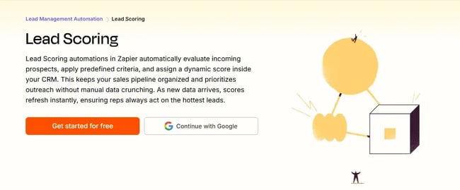 lead scoring software, Zapier