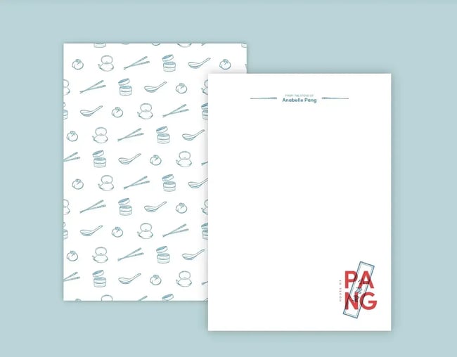 letter head examples: repositioned elements