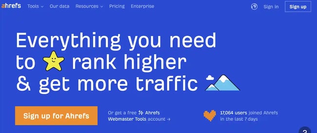 link building tools, ahrefs