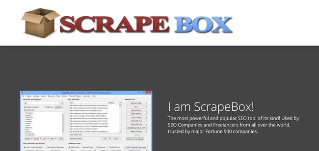 link building tools, scrape box