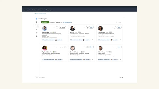 linkedin sales navigator is prospecting software that connects with hubspot as a crm integration platform.