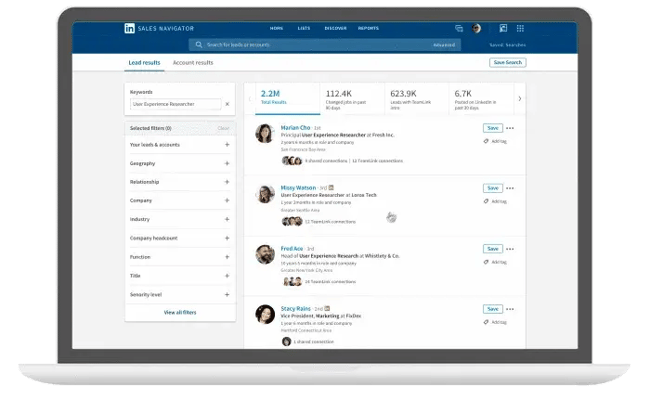 Sales-Enablement-Tool von LinkedIn Sales Navigator