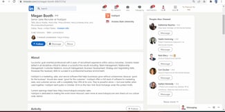 linkedin summary templates for sales: keywords example