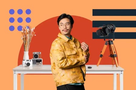 man appears in b2b live streaming video