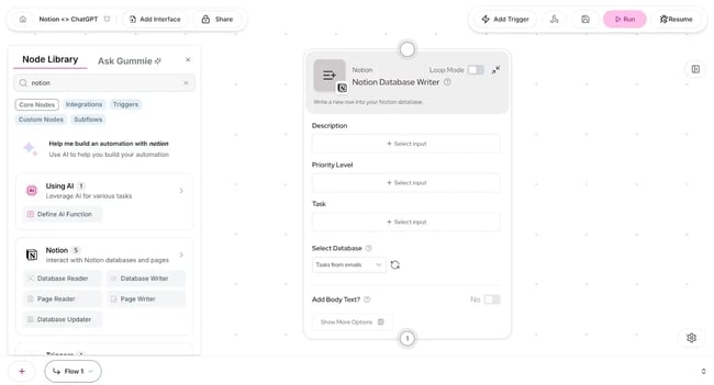 how to train chatgpt: Notion with ChatGPT, Notion database writer
