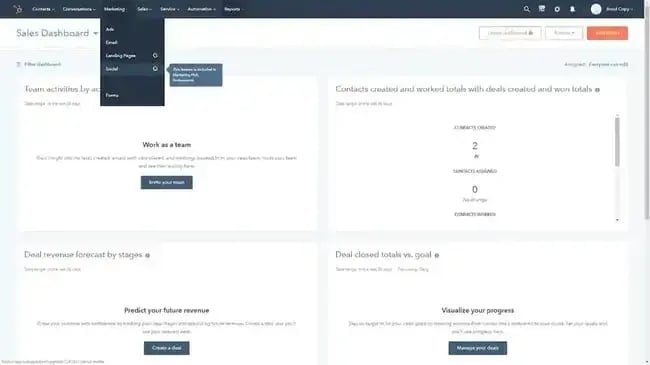 log in to the hubspot sponsorship form builder