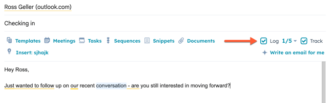 registrar e rastrear e-mail